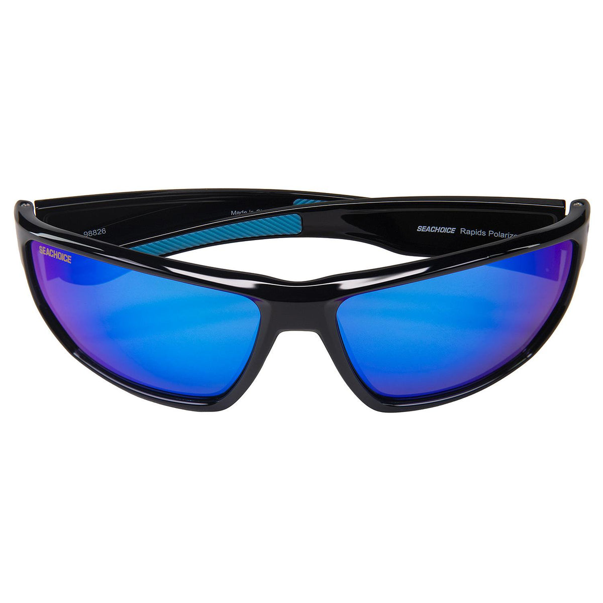 Seachoice 98826 "Rapids" Polarized Sunglasses, Frame: Shiny Black, Lens: Blue Mirror - YP120481000000 - image 3