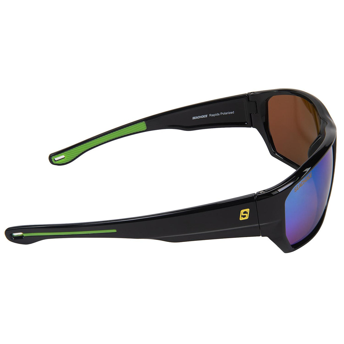 Seachoice 98827 "Rapids" Polarized Sunglasses, Frame: Shiny Black, Lens: Green Mirror - YP120481000000 - image 2