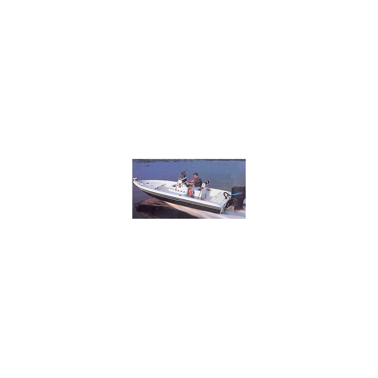 Carver Covers Carver 71221S11 V-Hull Center Console Shallow Draft Fishing, 21'6, Sun-Dura® Mist Gray O/B w/Tie Down Kit - 71221S11 - official Carver by Covercraft product image 3