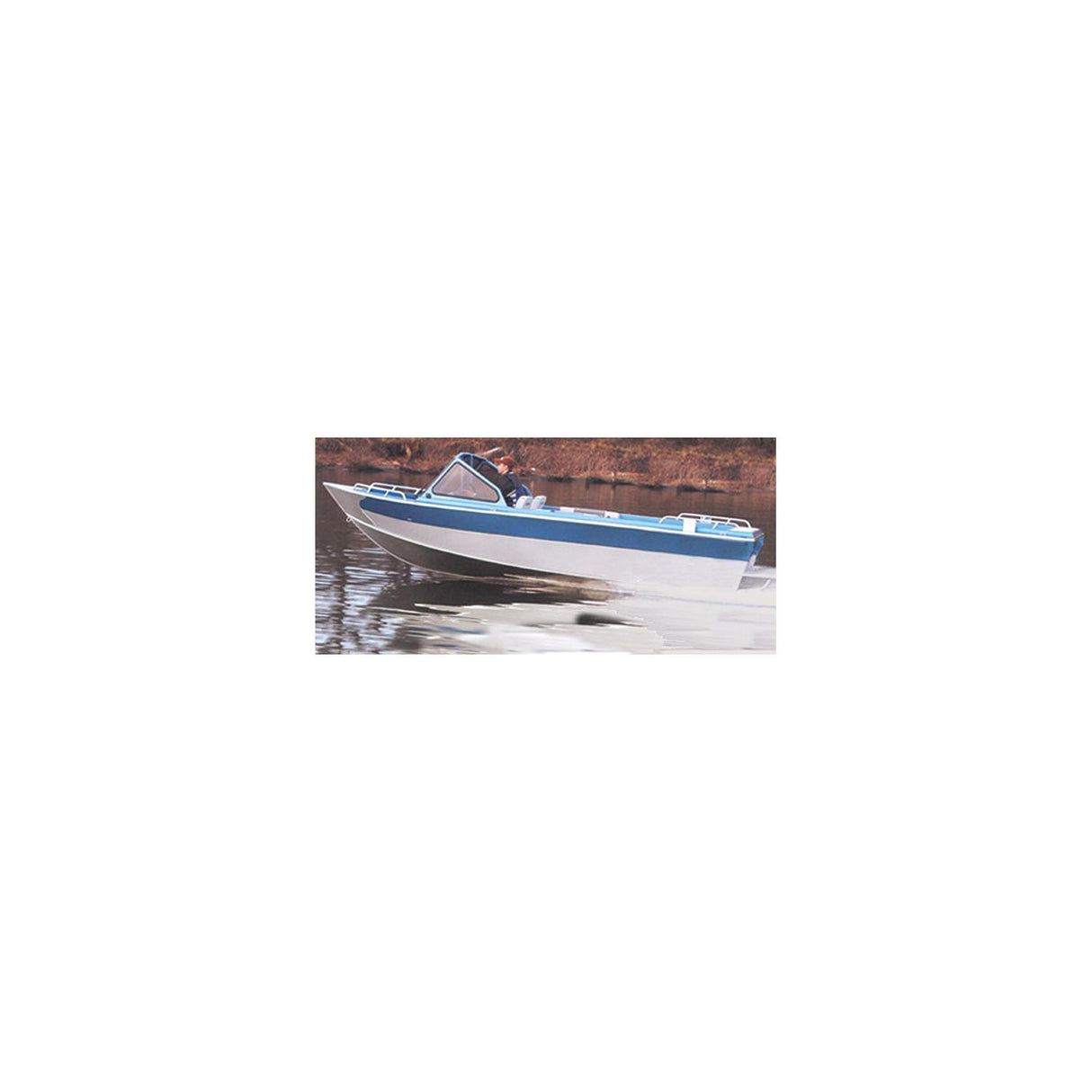 Carver Covers Carver 79120S11 Aluminum Fishing With High Windshield - Mounted Forward, 20'6 I/O, Poly-Flex II Slate Gray - 79120S11