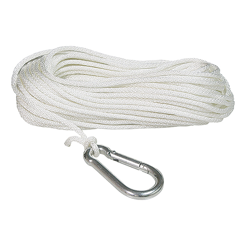 Seasense Solid Braid Nylon Anchor Line (White, Diameter 3/8", Length 35') - 50013055 - image 1
