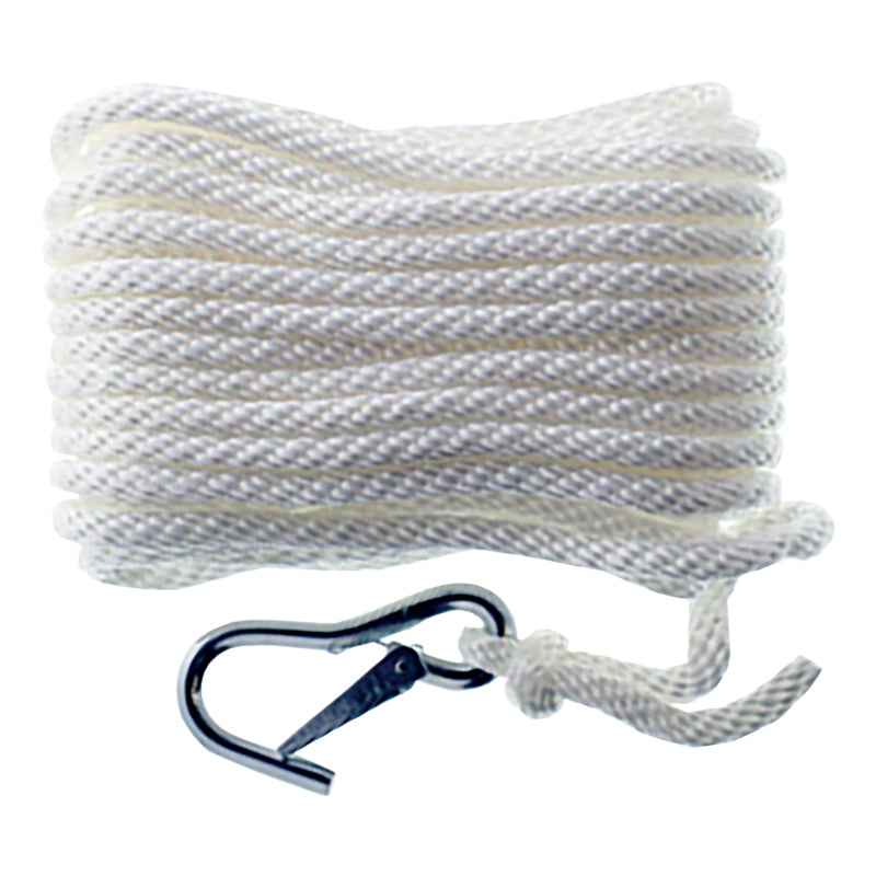 Seasense Solid Braid Multi-Filament Polypropylene (MFP) Anchor Line (White, Diameter 3/8", Length 50') - 50013056 - image 1