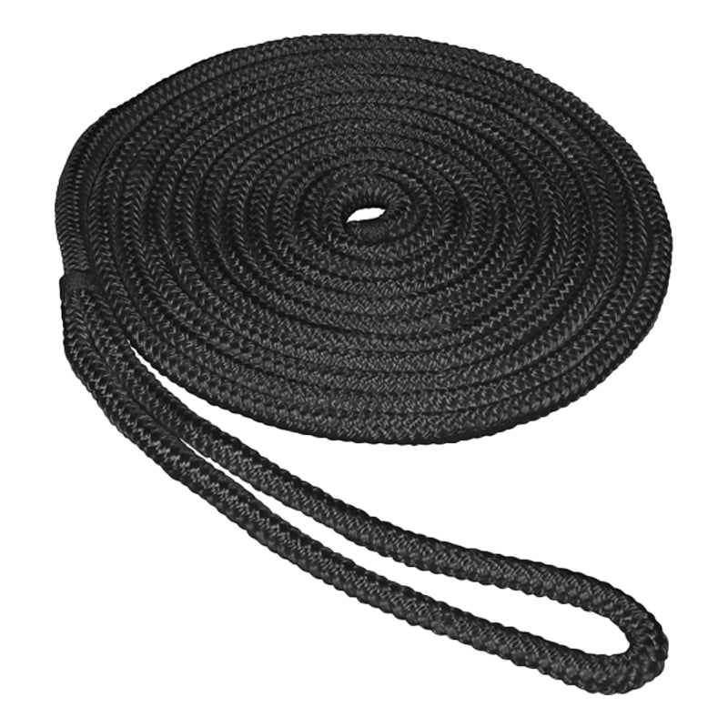 Seasense Premium Double Braid Nylon Dock Line (Black, Diameter 5/8", Length 20') - 50013101 - image 2