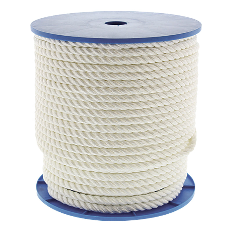 Seasense Three-Strand Twisted Nylon Rope (White, Diameter 1/2", Length 300') - 50014004 - image 2