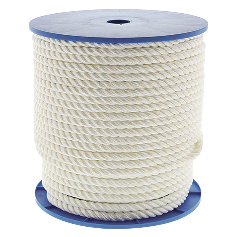 Seasense Three-Strand Twisted Nylon Rope (White, Diameter 1/2", Length 600') - 50014005 - image 4