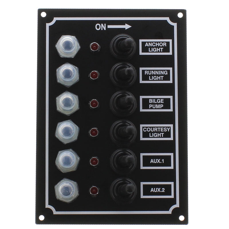 Seasense L.E.D. Switch Panel (6 Gang) - 50031286 - image 1