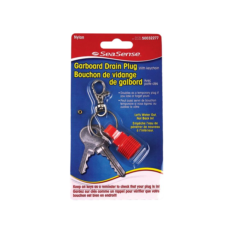 Seasense Garboard Drian Plug with Keychain - 50032277 - image 2