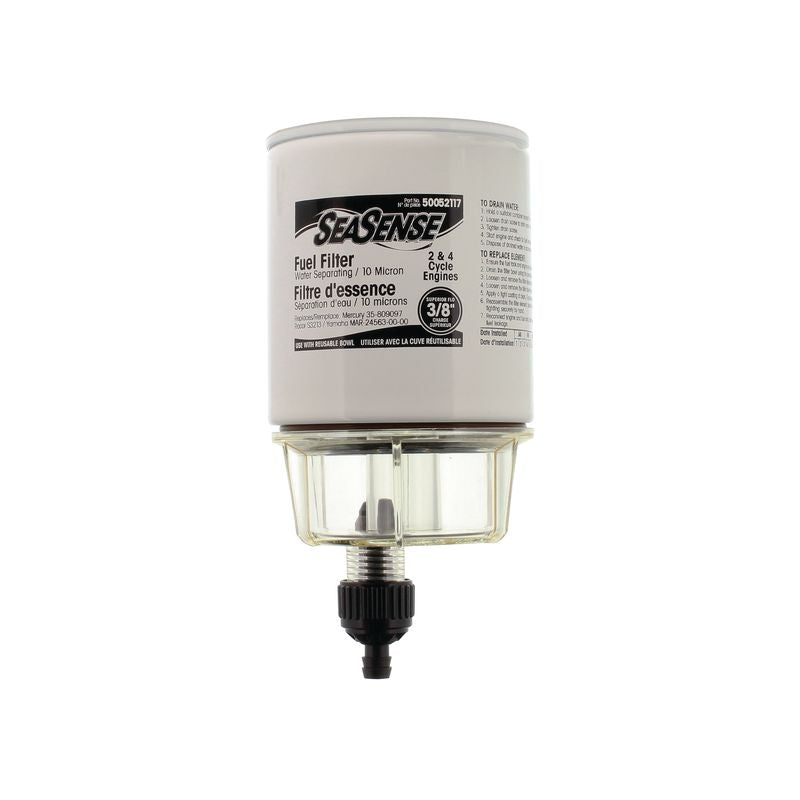 Seasense Universal Water Separating Fuel Filter with Water Collecting Bowl (2 & 4 Cycle) - 50052119 - image 1