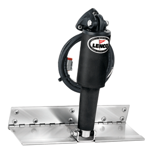 Lenco Marine Lenco 4" x 12" Limited Space Trim Tab Kit w/o Switch Kit 12V - Electro-Polished - Short Actuator - 15088-101