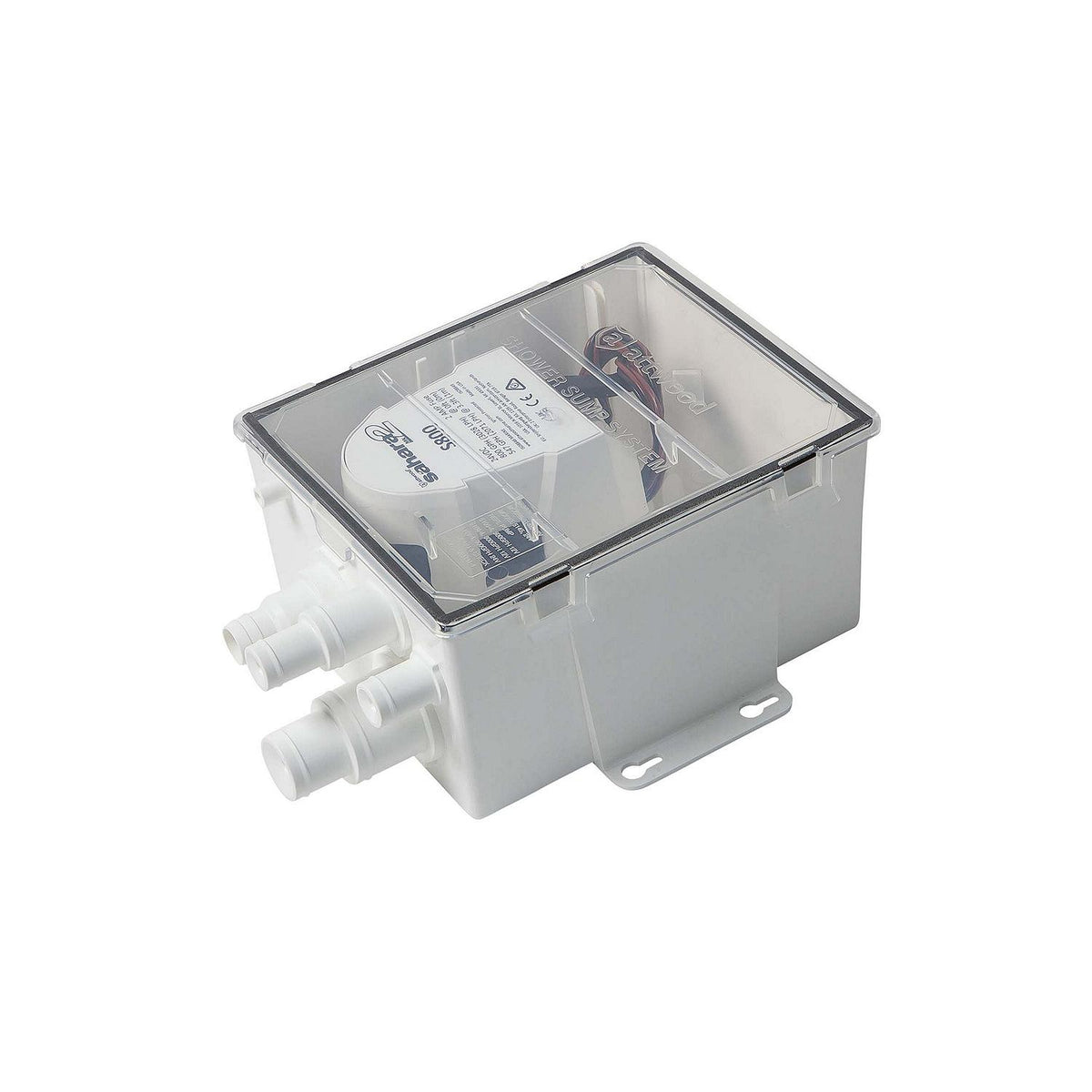 Attwood Marine 51444 Shower Sump Pump Systems MK2, 2A Fuse, 800 GPH, 3/4" I.D., 24 Rated Voltage, Large, 22" Wire - image 1