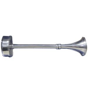 Schmitt Marine Standard Single Trumpet Horn - 12V - Stainless Exterior - 10025