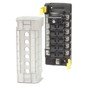 Blue Sea Systems Blue Sea 5052 ST CLB Circuit Breaker Block - 6 Position w/Negative Bus