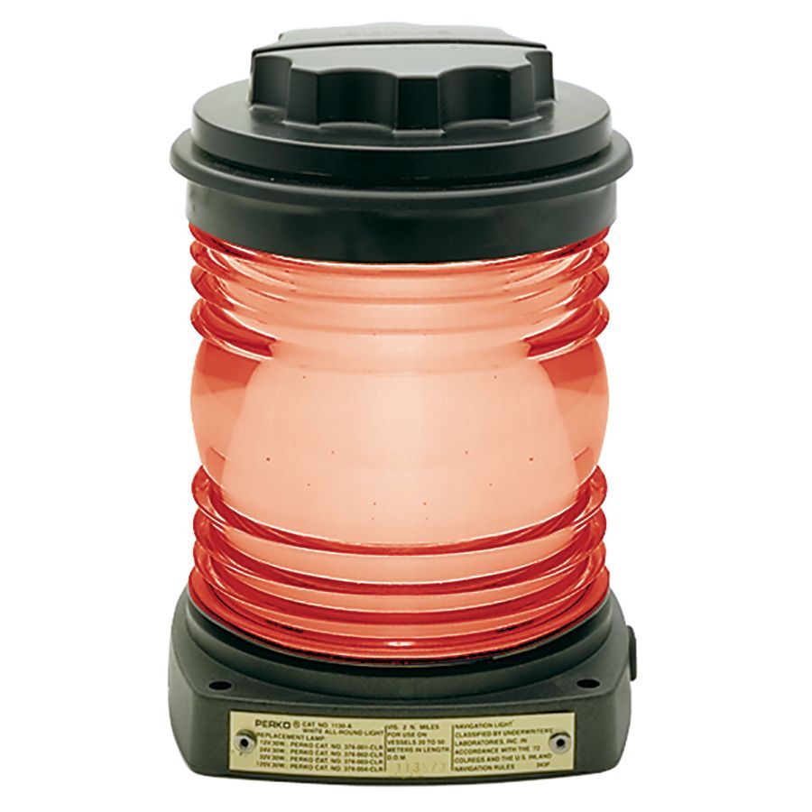 Perko Fig. 1130 Series Navigation Light (Red All-Round) - 1130 RA0 BLK - image 2