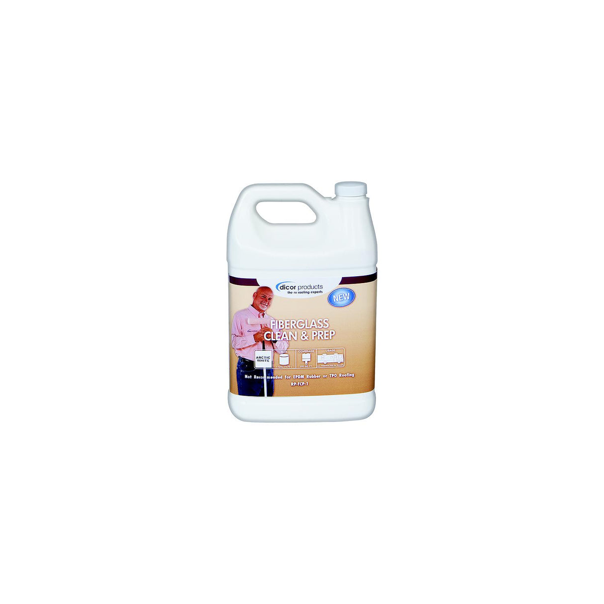 Dicor Corporation Dicor Fiberglass Clean & Prep, White, Gal. - RP-FCP-1 - image 1