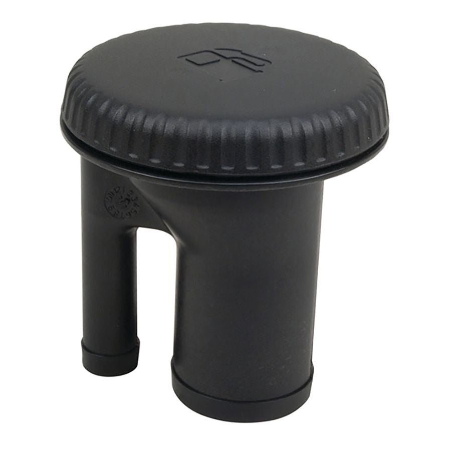 Perko Sealed Ratcheting Black Cap Fill for 1-1/2” Hose with Pressure Relief - Straight Neck - 0663 DPG BLK - image 1