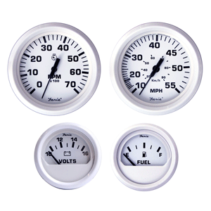 Faria Beede Instruments Faria Dress White Boxed Set - Outboard Motors - KT9794
