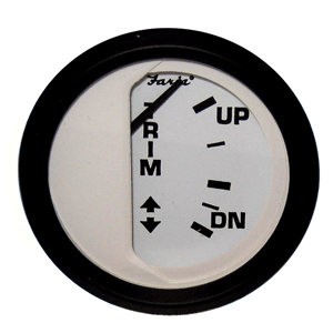 Faria Beede Instruments Faria Euro White 2" Trim Gauge f/ Mercury / Mariner /Mercruiser/Volvo DP/ Yamaha '01 and Newer - 12916
