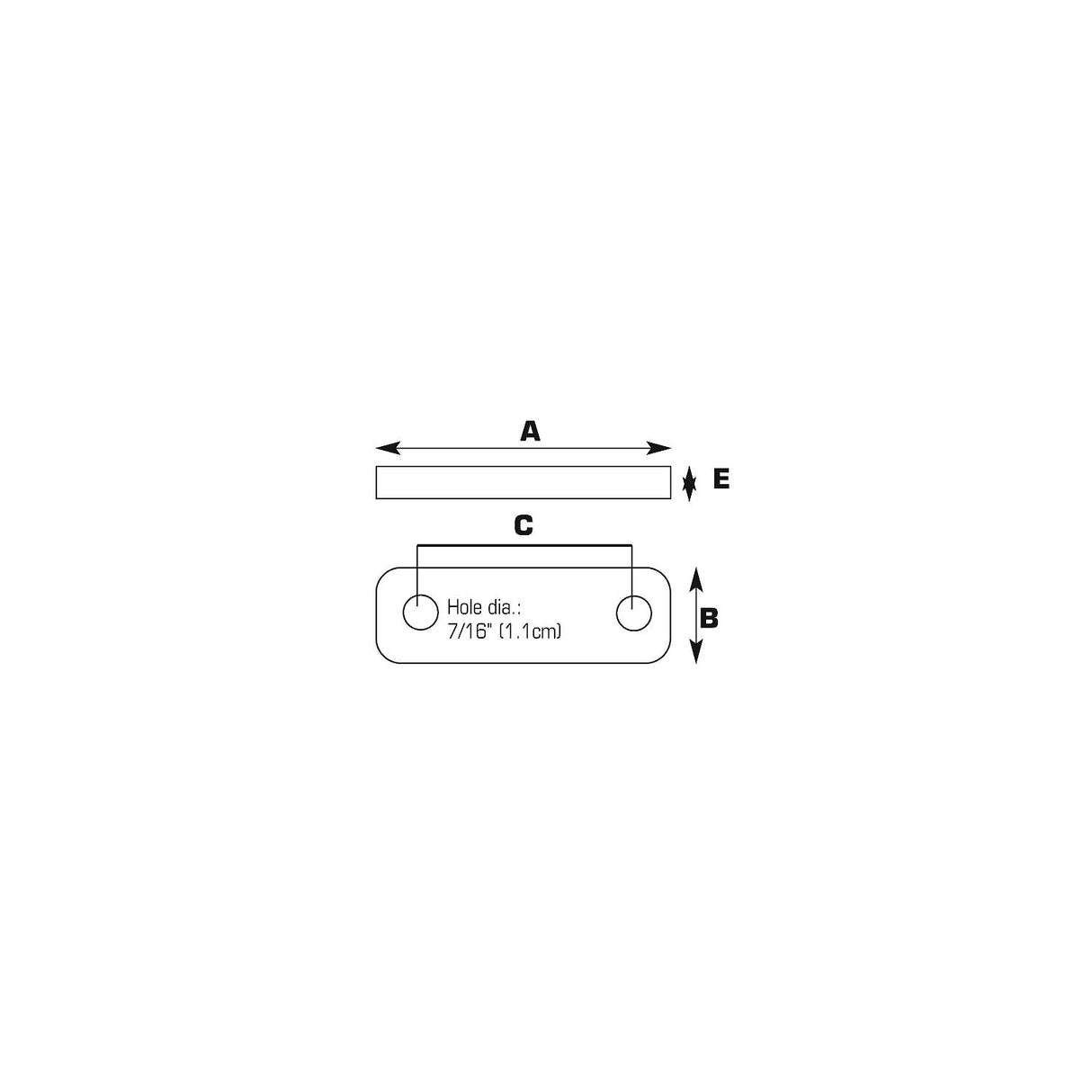 Seachoice Frame Tie Plates (Pair Per Pack) - 55221 - official Seachoice product image 3