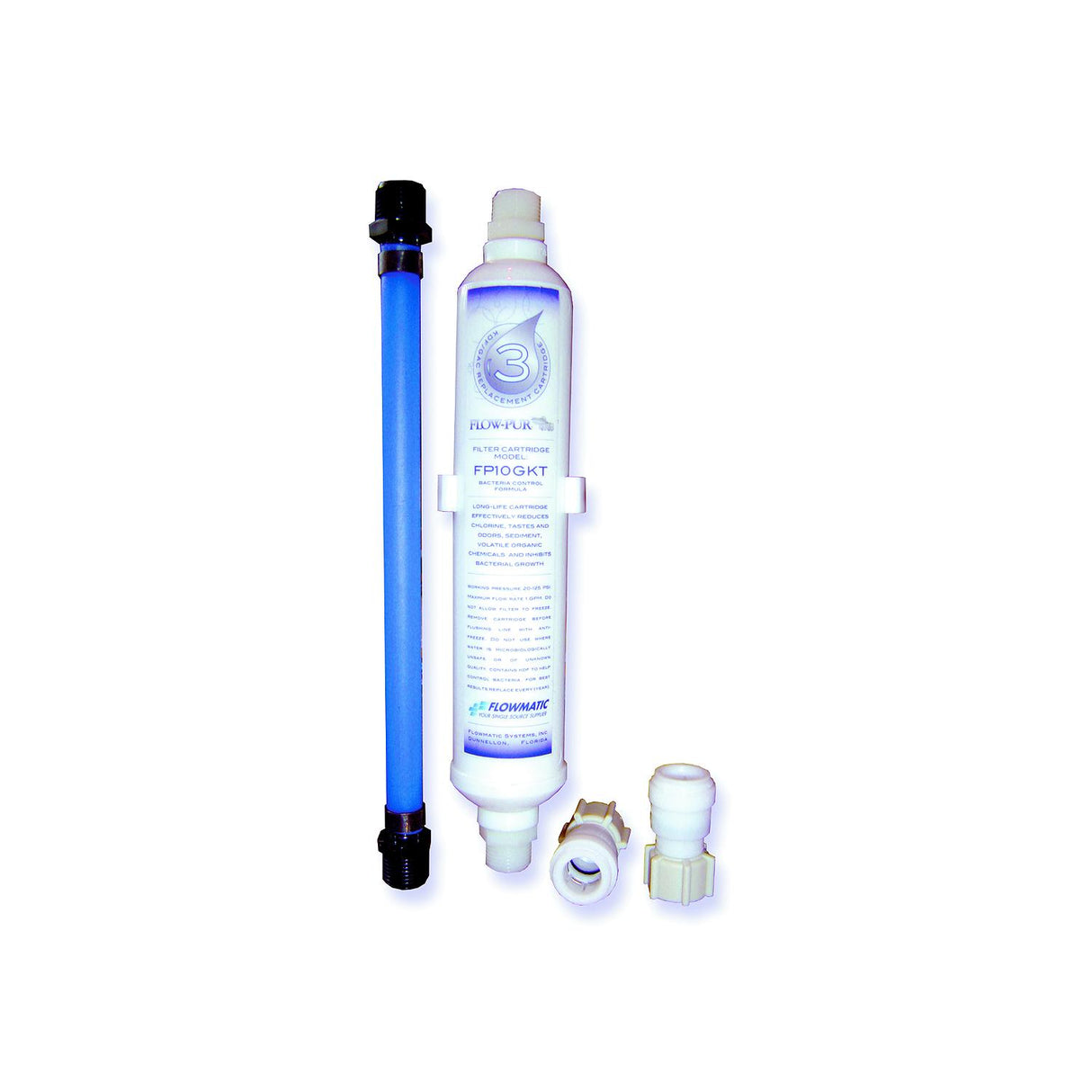 Flowmatic Systems Flow-Pur FP10GKTUC RV Undercounter Water Filter Kit - FP10GKTUC