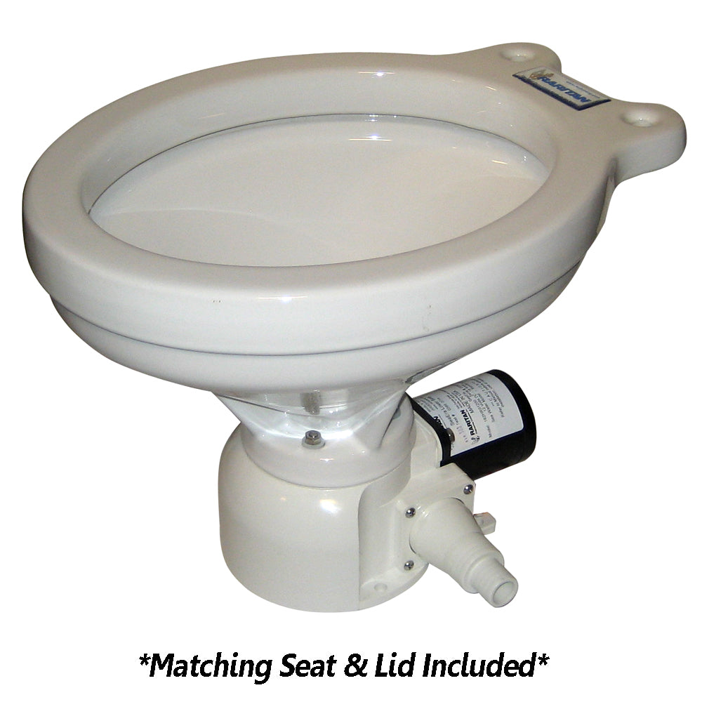 Raritan Sea Era QC Toilet - Household Style - Remote Intake Pump - Straight 90 Discharge - Smart Toilet Control - 12v