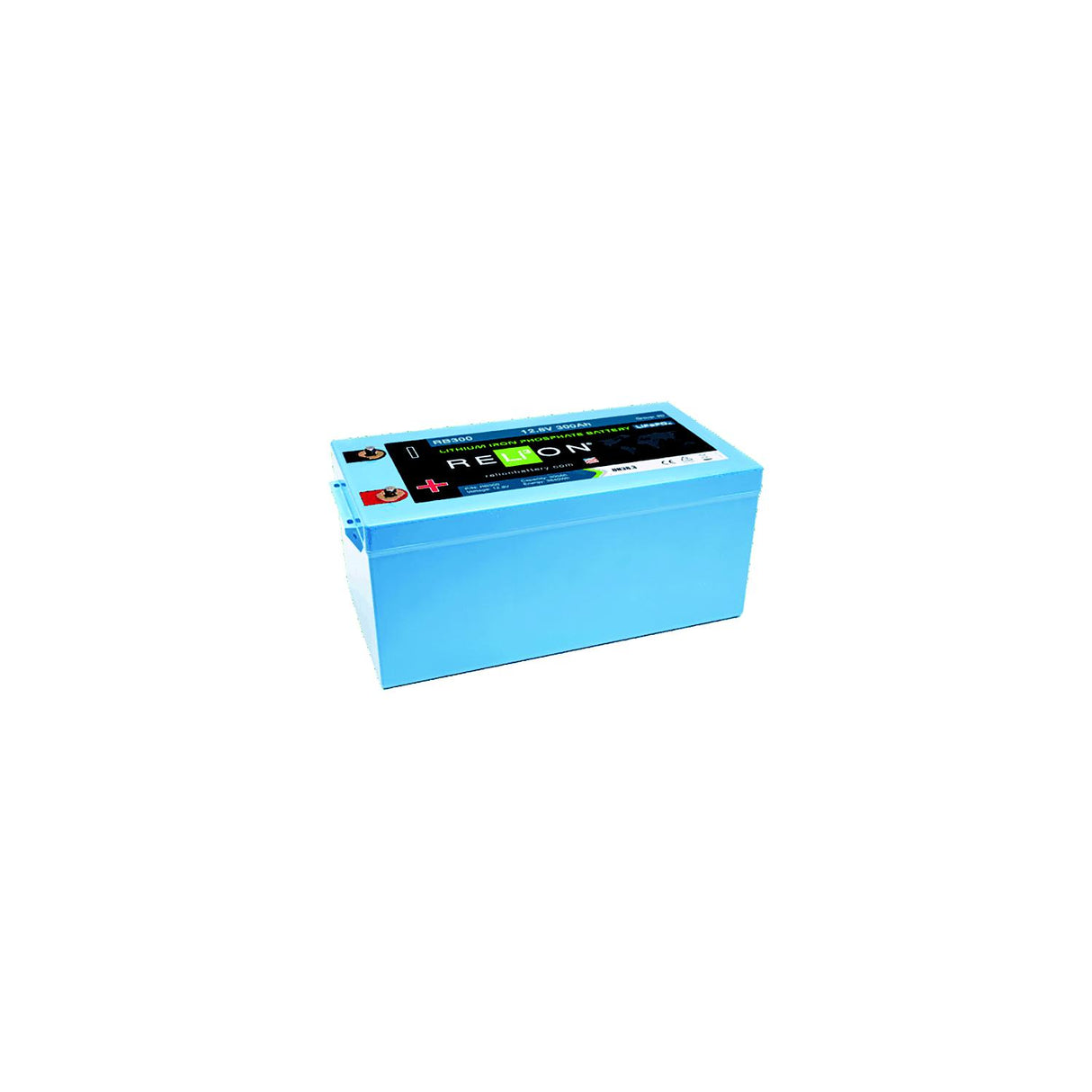 RELiON RB300 LiFePO4 Lithium Iron Phosphate 12V Battery, Group 8D - RB300