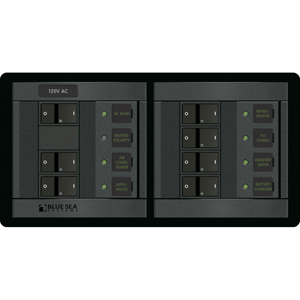 Blue Sea Systems Blue Sea 1230 120V AC Main + 6 Positions - Horizontal