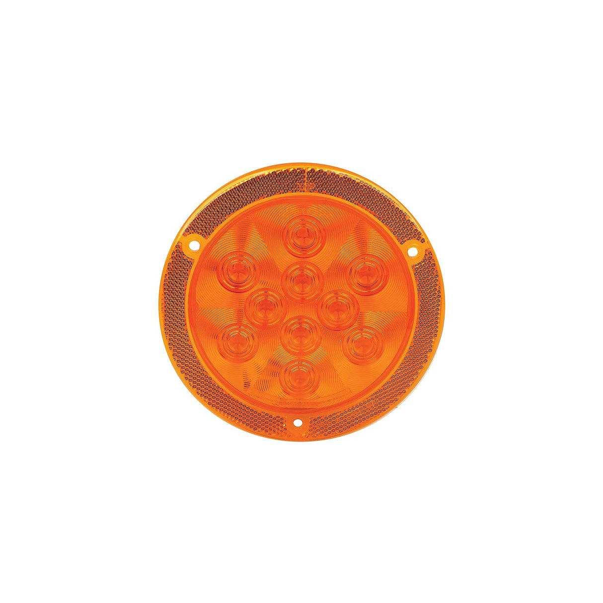 FulTyme RV LED 4" Round Sealed Light W/Reflex Mounting Flange, Yellow - SC590-1152 - image 1