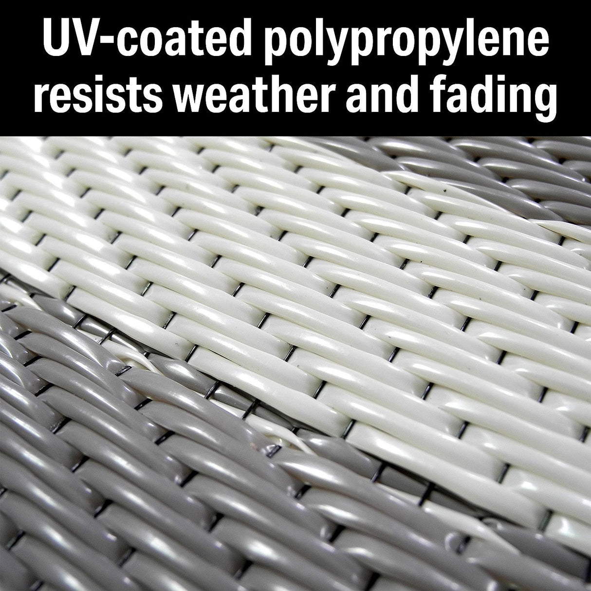 FulTyme RV 6067 Outdoor Patio Mat, Grey/Light Tan, 6' x 9' - 6 X 9 TOUPE/LIGHT GREY - official FulTyme RV product image 7
