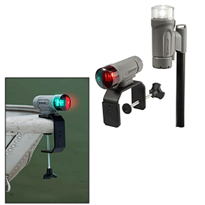 Attwood Marine Attwood PaddleSport Portable Navigation Light Kit - C-Clamp, Screw Down or Adhesive Pad - Gray - 14194-7