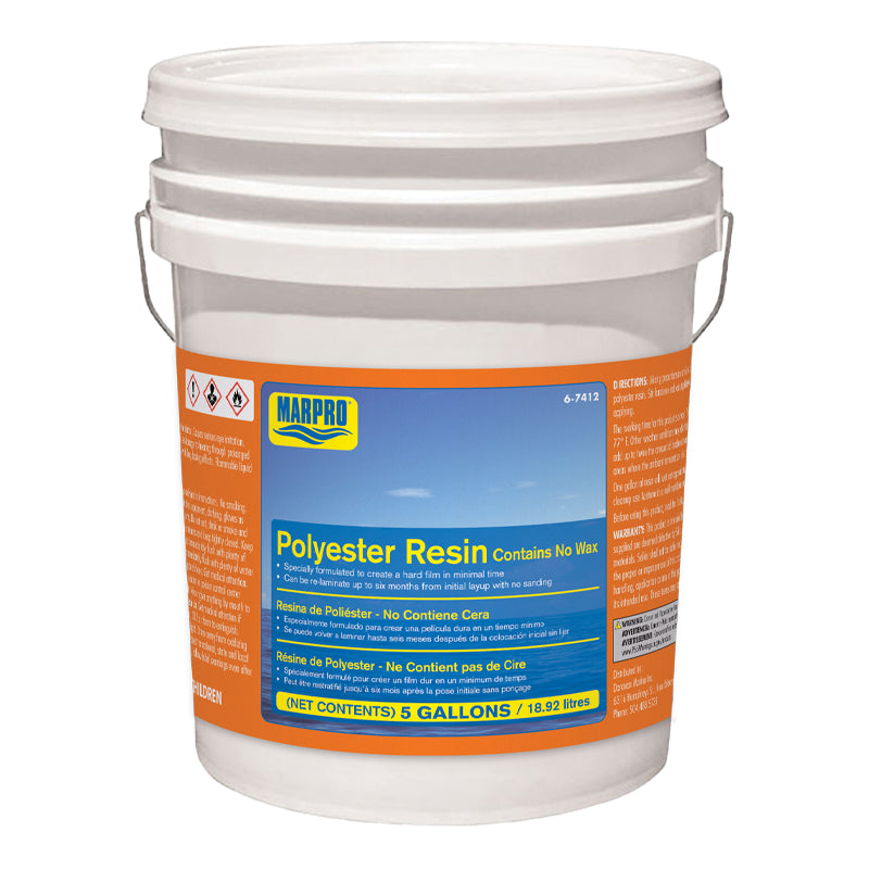 Marpro Polyester Resin - No Wax (5 Gallons) - 6-7412 - image 2