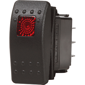 Blue Sea Systems Blue Sea 7937 Contura II Switch DPDT Black - (ON)-OFF-ON