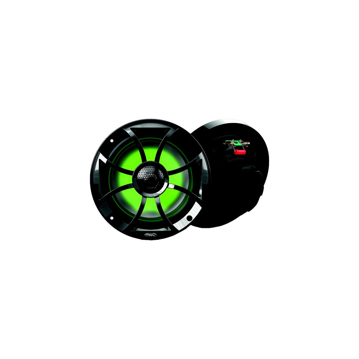 Wet Sounds RECON6BGRGB Recon Series High-Output Coaxial Speakers - XS-Black RGB Grilles, 6.5" diameter