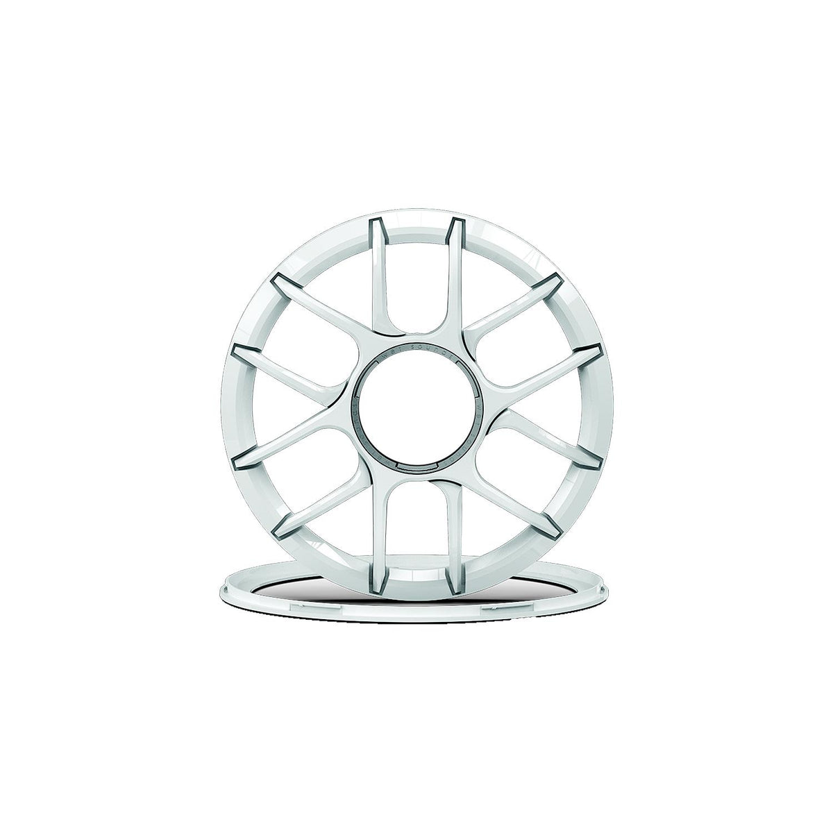 Wet Sounds REVO10ADPXZW Revo Series Grilles - XZ-White - REVO 10 ADP XZ-W GRILLE - image 1