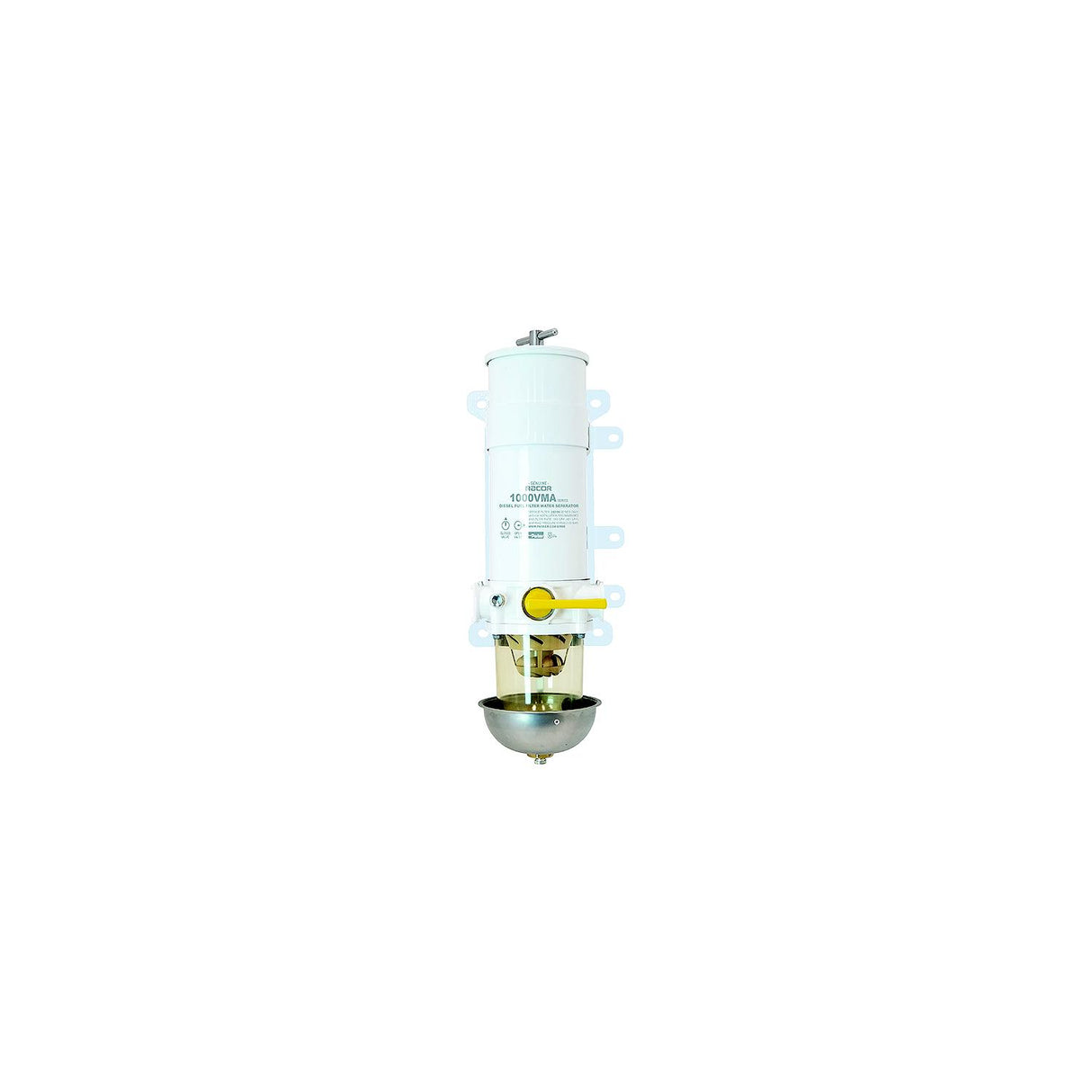 Racor 1000VMA10 Marine Turbine Fuel Filter/Water Separator w/Metal Shield, 10 Micron - 1000VMA10