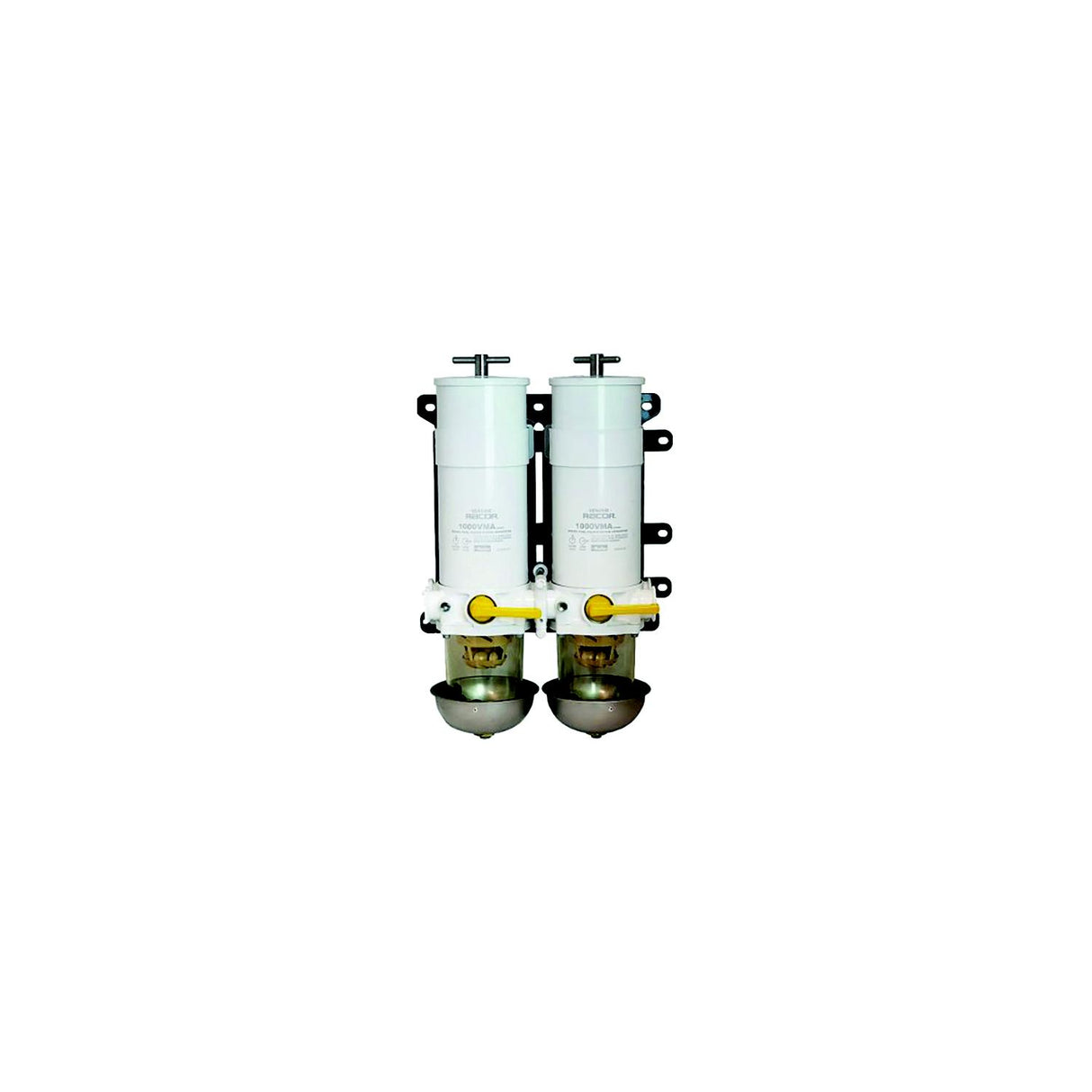Racor 751000VMA10 Turbine Series Dual Fuel Filter W/ Rotary Valve, 10 Microns - 751000VMA10