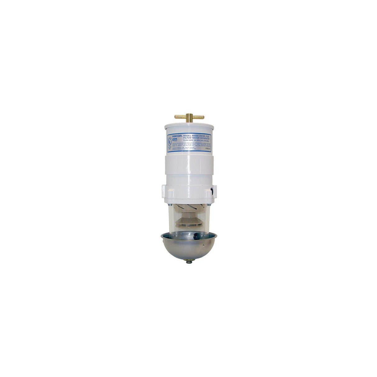 Racor 500MA10 Marine Turbine Fuel Filter/Water Separator w/Metal Shield, 10 Micron - 500MA10