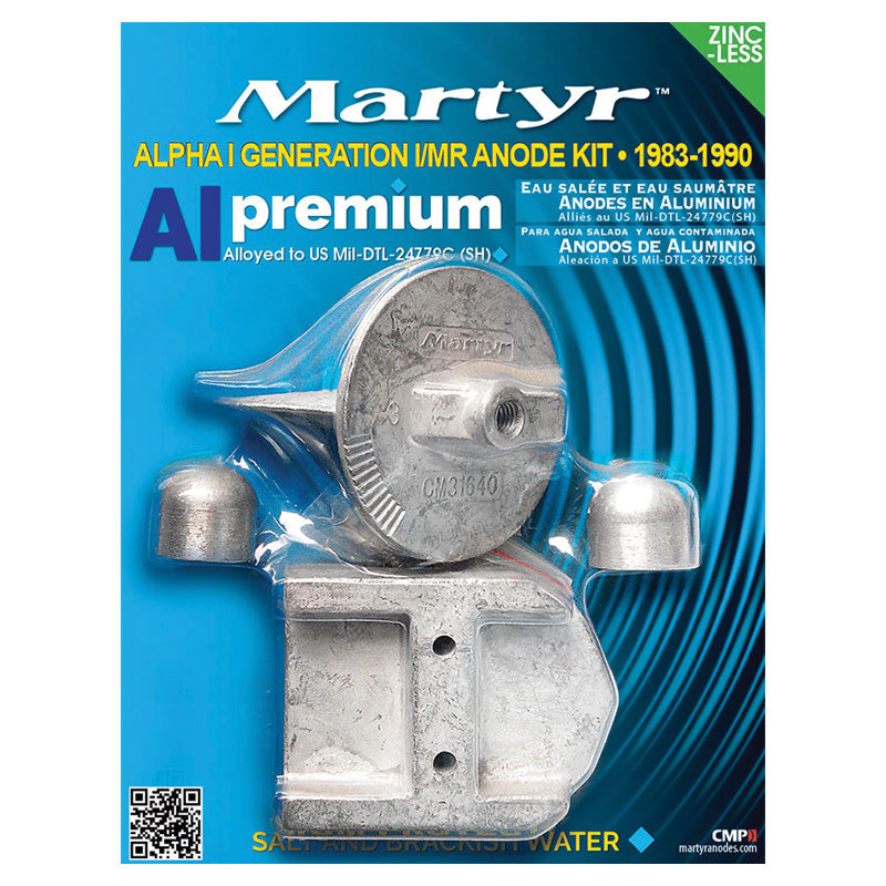 Martyr Mercruiser Alpha I Generation I Anode Kit - Aluminum (1983-90) - ALPHAGEN1KTA - image 1