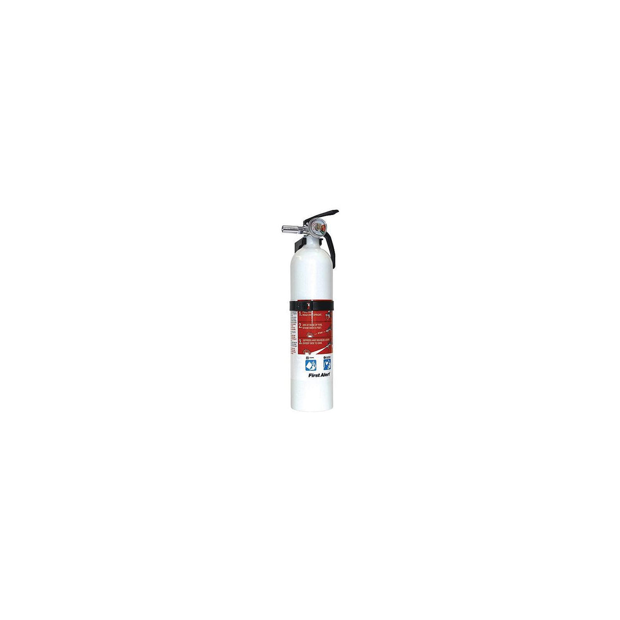 First Alert FE1A10GOWA Multi-Purpose Dry Chemical Fire Extinguisher, White, 1A-10B:C - FE1A10GOWA