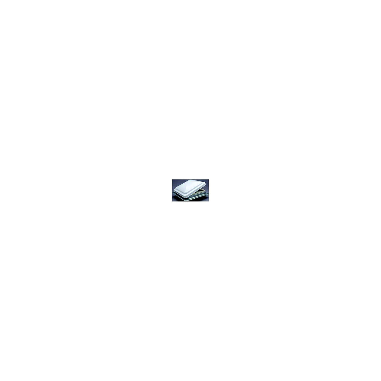 Heng's 71111AC1G1 Standard Mount Metal Base Vent, Galvanized Base, White Lid, Manual - image 1