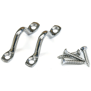 Tigress Stainless Steel Pad Eyes w/Stainless Steel Screws - 88667