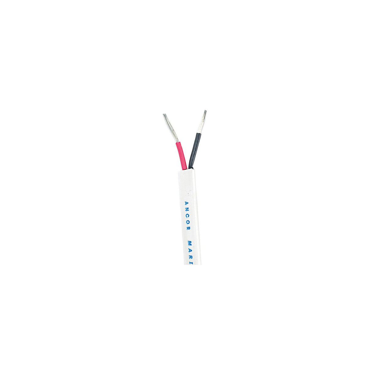 Ancor 122010 Marine Grade™ Tinned Copper White Flat Signal Cable, 20/2 AWG, 100', Black/Red - image 1