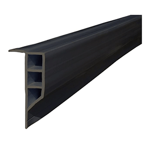 Dock Edge Standard PVC Full Face Profile - 16' Roll - Black - DE1163F