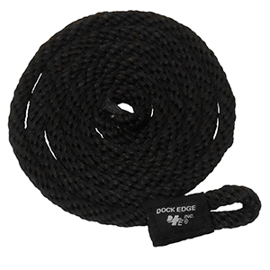 Dock Edge Fender Line - 3/8" x 5' - Black - 2-Pack - DE91566F