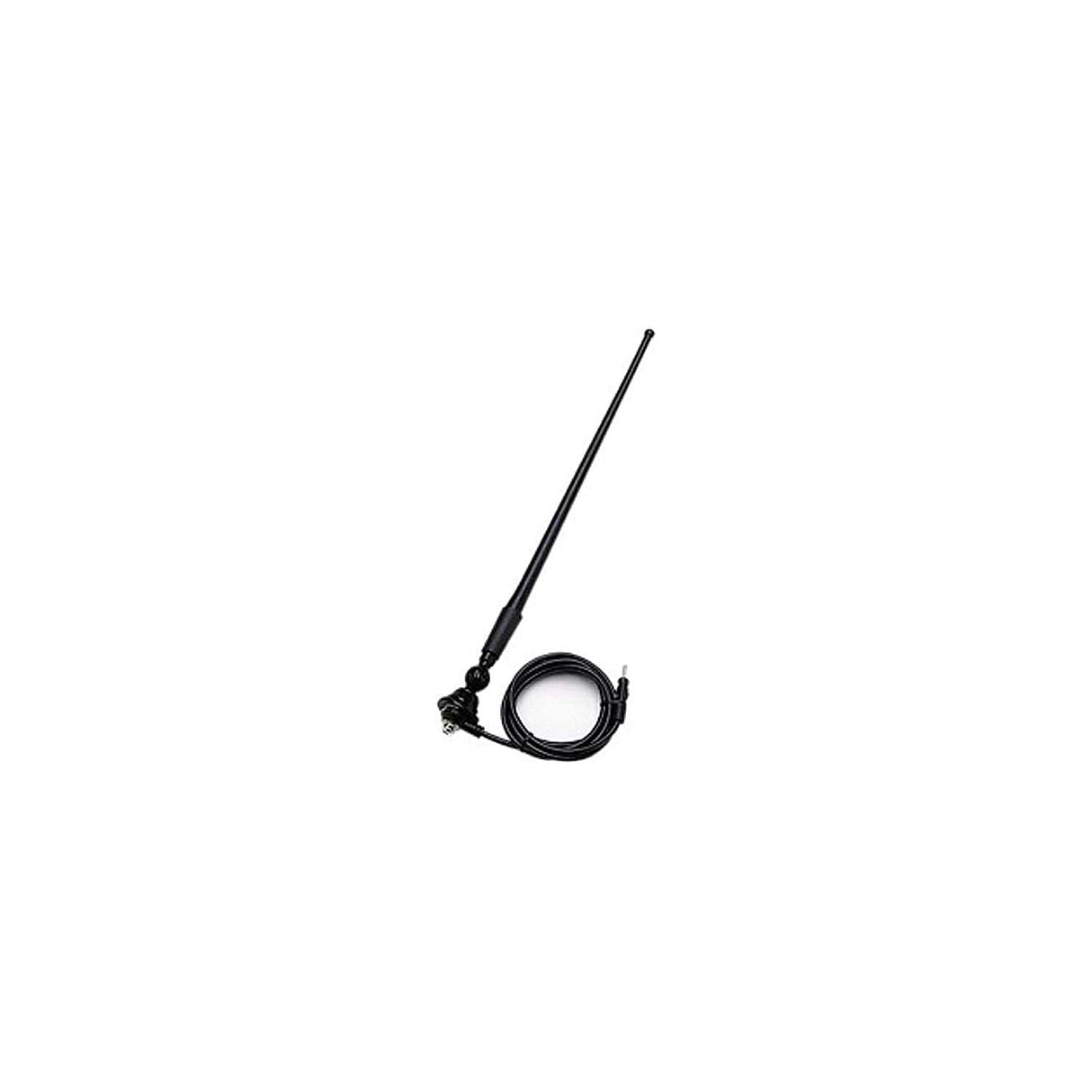Seaworthy SEAURB3S Black 16" Flex Rubber Marine Stereo Antenna | Includes 180 Degree Swivel Base & 54" Cable - SEAURB3S