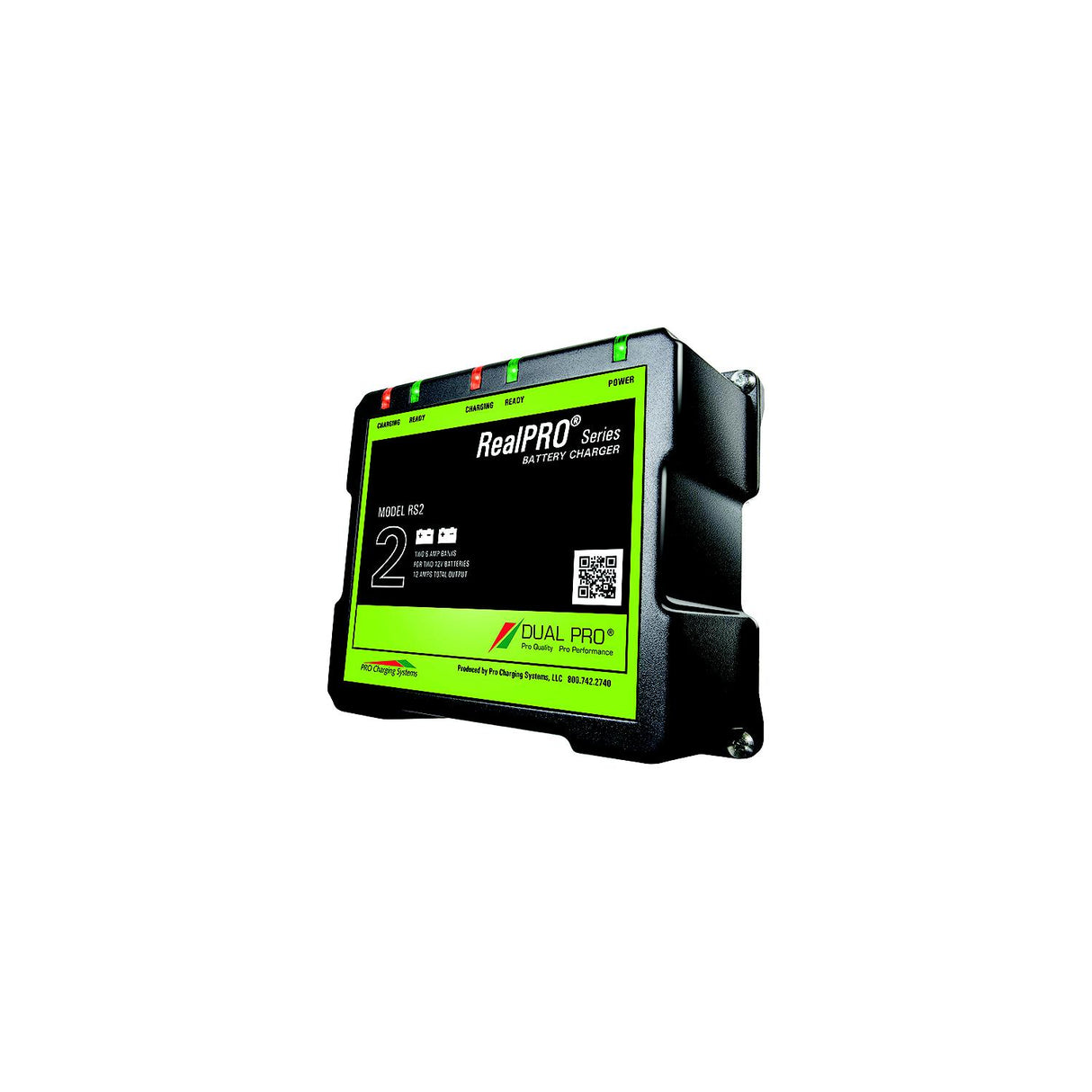 Dual Pro RS2 RealPro Series Battery Charger, 12 Amp 2 Bank - RS2