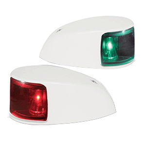 Hella Marine NaviLED Deck Mount Port & Starboard Pair - 2nm - Colored Lens/White Housing - 980620811