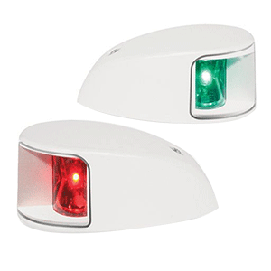 Hella Marine NaviLED Deck Mount Port & Starboard Pair - 2nm - Clear Lens/White Housing - 980620911