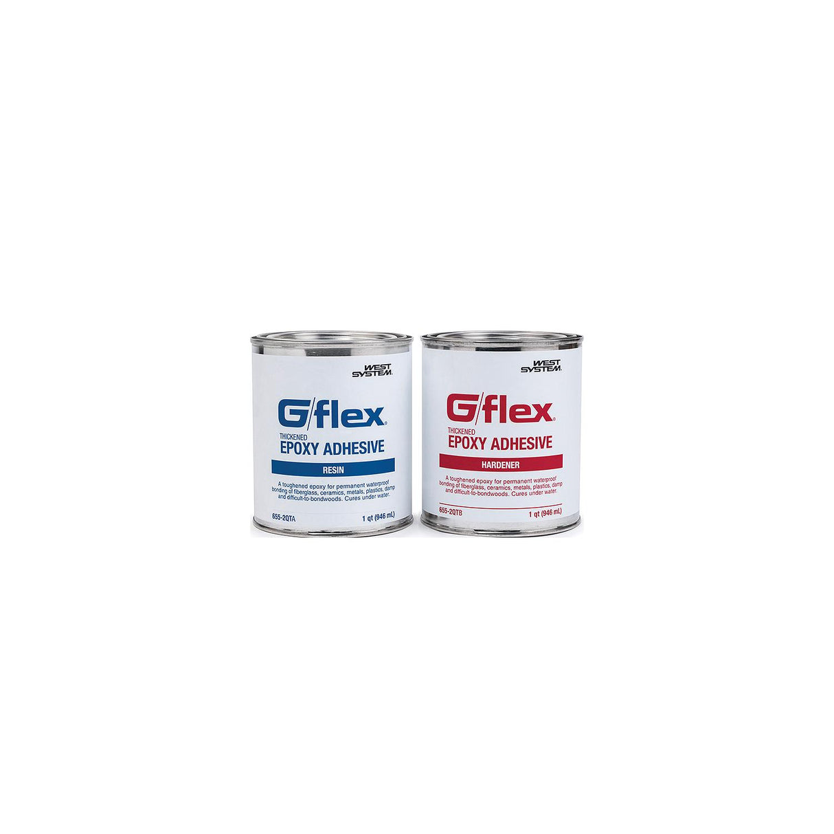 West System G/Flex 655 Epoxy Adhesive Repair Kit, 2 Quarts - 6552QT