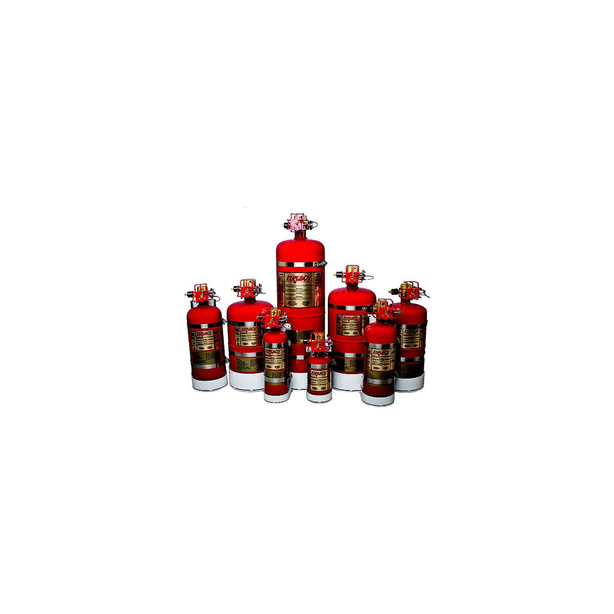 Fireboy MA20050227BL MA2 Auto/Manual Discharge HFC-227ea Fire Extinguisher w/Mount, 50 cu. Ft. - MA20050227BL