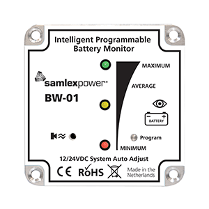 Samlex America Samlex Battery Monitor - 12V or 24V - Programmable - BW-01